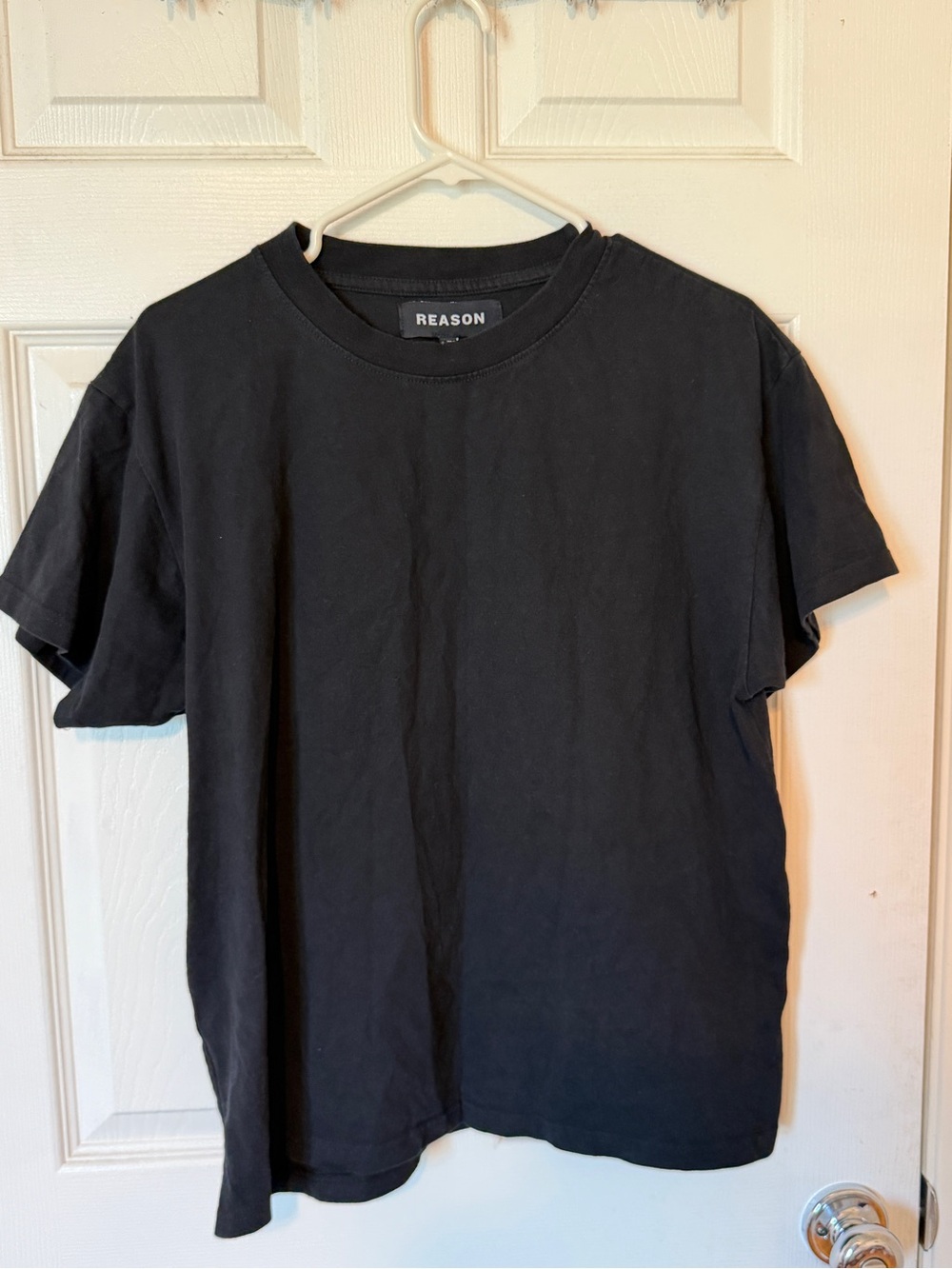 Reason Black Short Sleeve Crew Neck Tee